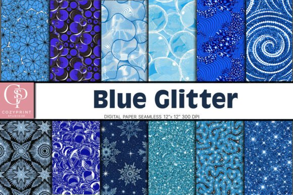 Download Blue Glitter Texture Digital Paper - Blue glitter texture Collection