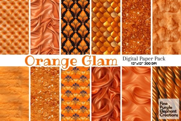 Download Orange Glam Luxury Glitter Art Deco Lux - Luxury glitter Collection