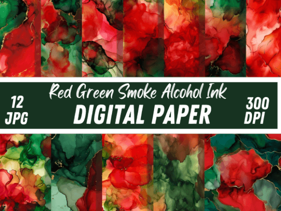 Download Luxury Glitter Red Green Smoke Patterns - Premium Resources