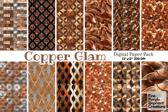 Download Copper Glam Luxury Glitter Art Deco Tuft - Premium Resources