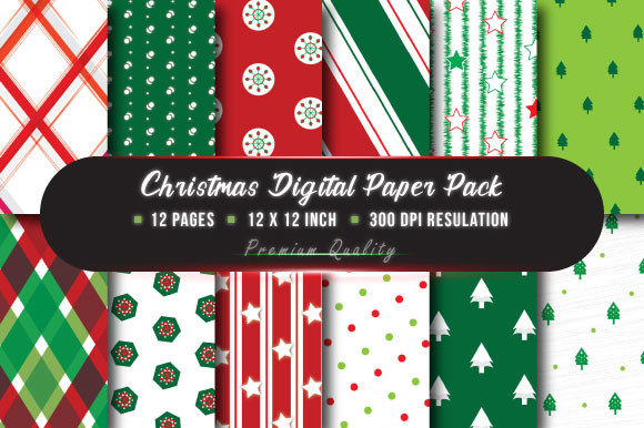 Download Christmas Digital Pattern Pack - Digital pattern pack Collection