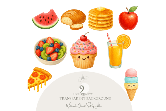 Download Cute Food Clipart Bundle - Premium Resources